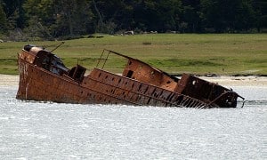 fin del barco - das Ende des Schiffes