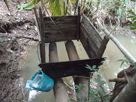 Toilette im Mekong-Delta